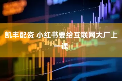 凯丰配资 小红书要给互联网大厂上一课